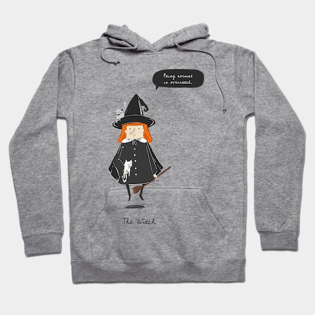 Being normal is overrated Hoodie by Biddie Gander Designs